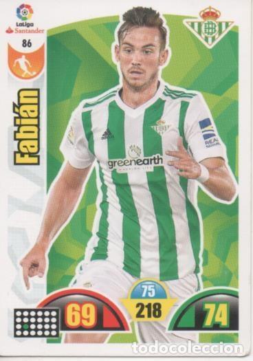 Coleccionismo deportivo: Cromo E002875: Trade Card Game Adrenalyn. Liga 2017-18, Fabi&aacute;n. Real Betis Balonpi&eacute; - LFP