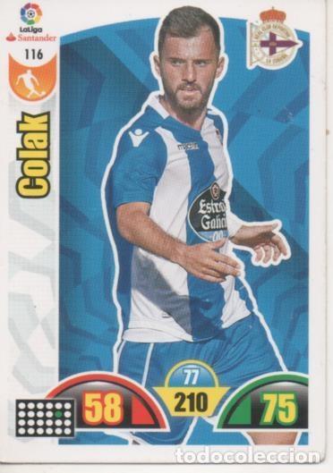 Colecionismo desportivo: Cromo E002884: Trade Card Game Adrenalyn. Liga 2017-18, Colak. R.C.D. La Coru&ntilde;a - LFP
