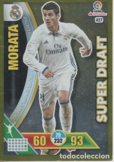 Colecionismo desportivo: Cromo E002801: Trade Card Game Adrenalyn. Liga 2016-17, Super Draft. Morata. Real Madrid - LFP