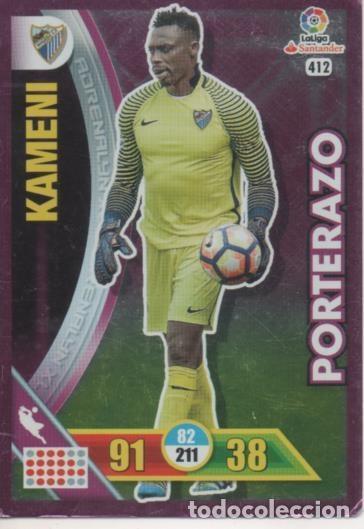 Colecionismo desportivo: Cromo E002790: Trade Card Game Adrenalyn. Liga 2016-17, Porterazo. Kameni. M&aacute;laga. C.F. - LFP