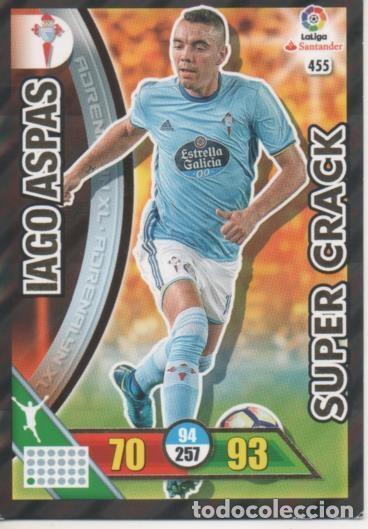 Colecionismo desportivo: Cromo E002818: Trade Card Game Adrenalyn. Liga 2016-17, Super Crack. Iago Aspas. R.C. Celta de Vigo