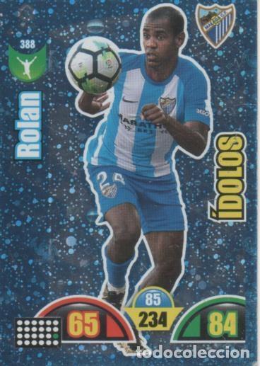 Colecionismo desportivo: Cromo E002986: Trade Card Game Adrenalyn. Liga 2017-18, &Iacute;dolos. Rolan. M&aacute;laga C.F. - LFP