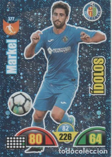 Colecionismo desportivo: Cromo E002978: Trade Card Game Adrenalyn. Liga 2017-18, &Iacute;dolos. Markel. Getafe C.F. - LFP