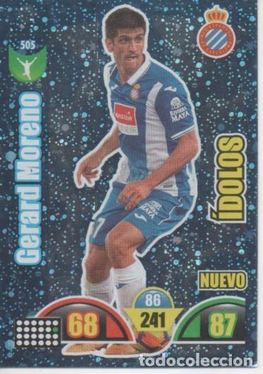 Colecionismo desportivo: Cromo E003017: Trade Card Game Adrenalyn. Liga 2017-18, &Iacute;dolos. Gerard Moreno. R.C.D. Espanyol - LFP