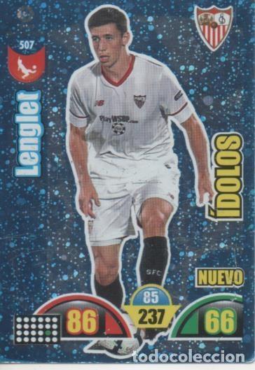 Colecionismo desportivo: Cromo E003018: Trade Card Game Adrenalyn. Liga 2017-18, &Iacute;dolos. Lenglet. Sevilla F.C. - LFP
