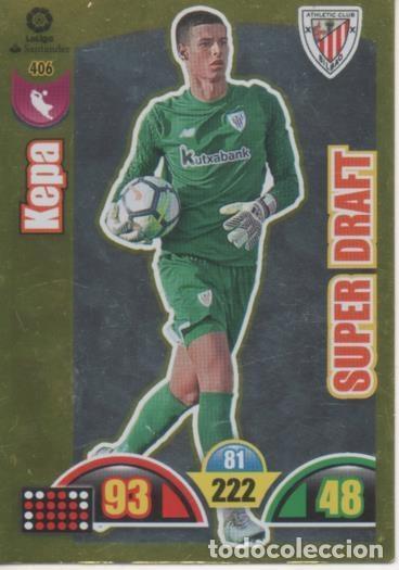 Collezionismo sportivo: Cromo E002998: Trade Card Game Adrenalyn. Liga 2017-18, Super Draft. Kepa. A.C. Bilbao - LFP