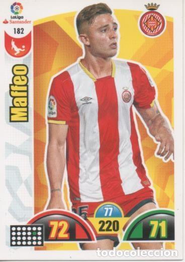 Collezionismo sportivo: Cromo E002909: Trade Card Game Adrenalyn. Liga 2017-18, Maffeo. Girona F.C. - LFP