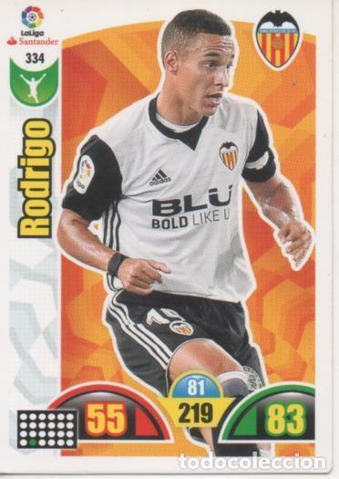 Colecionismo desportivo: Cromo E002959: Trade Card Game Adrenalyn. Liga 2017-18, Rodrigo. Valencia C.F. - LFP