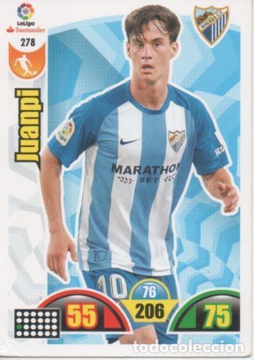 Coleccionismo deportivo: Cromo E002938: Trade Card Game Adrenalyn. Liga 2017-18, Juanpi. M&aacute;laga C.F. - LFP
