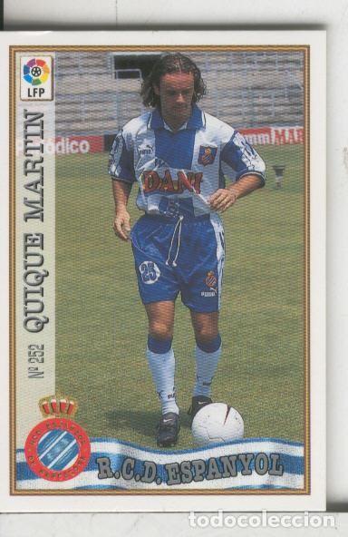 Collectionnisme sportif: Cromos: Las Fichas de la liga 97-98: R.C.D.Espanyol numero 252: Quique Martin - Varios