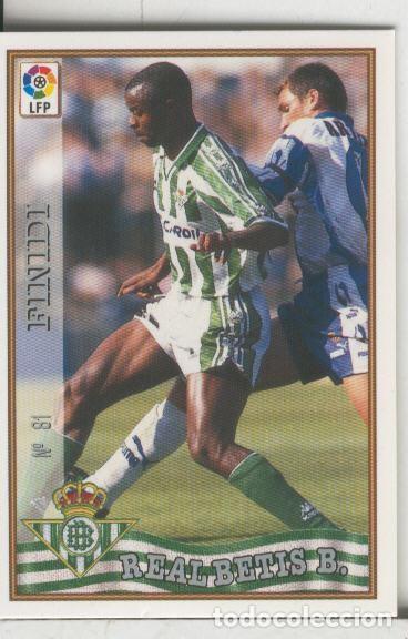 Sports collectibles: Cromos: Las Fichas de la liga 97-98: Real Betis numero 081: Finidi - Varios