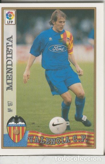 Collezionismo sportivo: Cromos: Las Fichas de la liga 97-98: C.F.Valencia numero 197: Mendieta - Varios