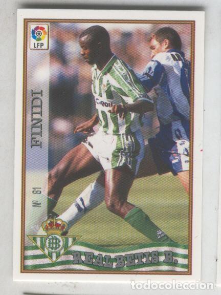 Coleccionismo deportivo: Cromo Liga 97/98: Betis numero 81: Finidi - Varios