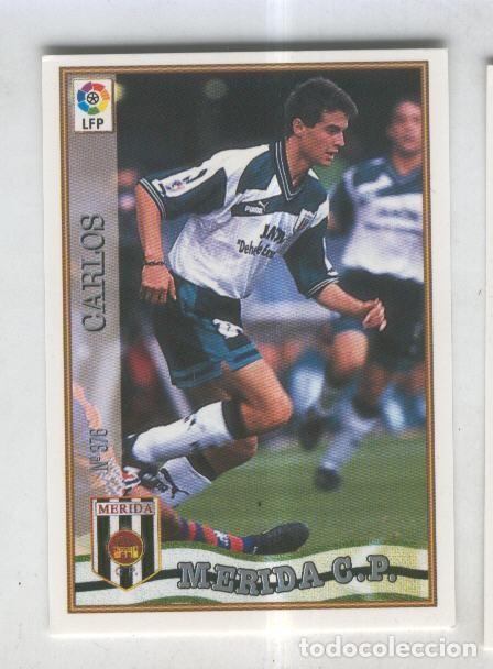Coleccionismo deportivo: Cromo Liga 97/98: C.P.Merida numero 376: Carlos - Varios