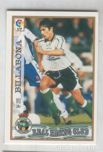 Coleccionismo deportivo: Cromo Liga 97/98: Real Racing Club numero 265: Billabona - Varios