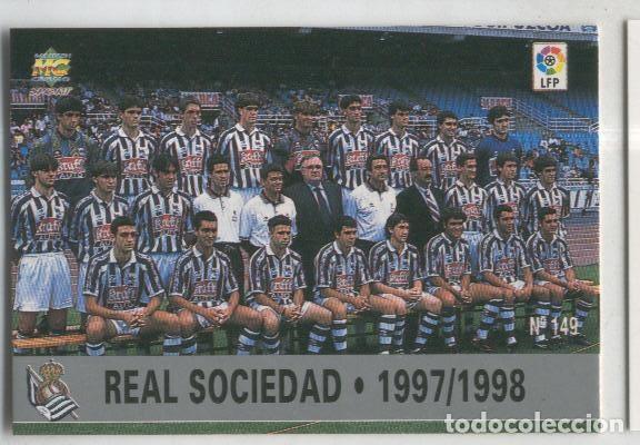 Sports collectibles: Cromo Liga 97/98: Real Sociedad numero 149: Plantilla - Varios