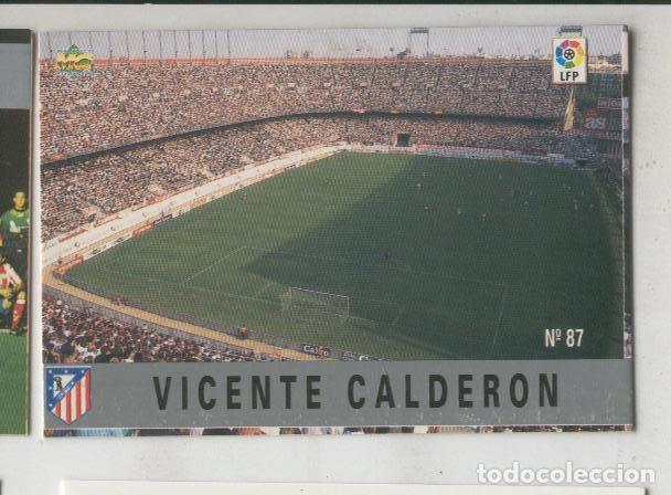 Sammelleidenschaft Sport: Cromo Liga 97/98: C.At.de Madrid numero 087: Estadio Vicente Calderon - Varios