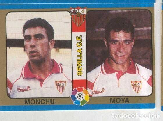 Colecionismo desportivo: Cromos: Futbol Total Liga 95: Sevilla C.F. numero 053: Monchu y Moya - Varios