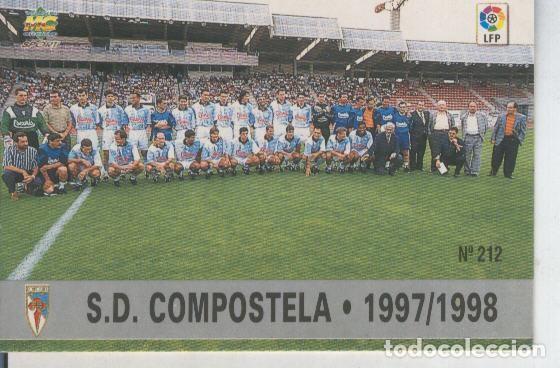 Collezionismo sportivo: Cromo Liga 97/98: S.D.Compostela numero 212: Foto equipo - Varios