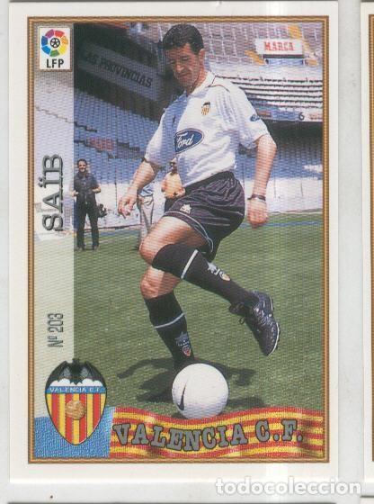 Colecionismo desportivo: Cromo Liga 97/98: C.F.Valencia numero 203: Saib - Varios
