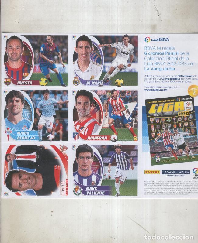 Collezionismo sportivo: Liga 2012-2013, pliego entregado con diario La Vanguardia - Varios