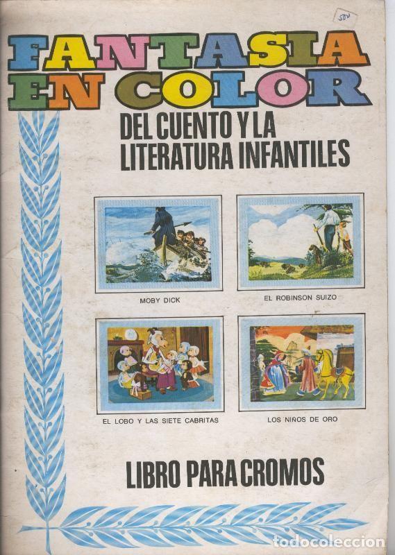 Coleccionismo deportivo: Album de Cromos: Fantasia en color: Moby Dick- - Varios