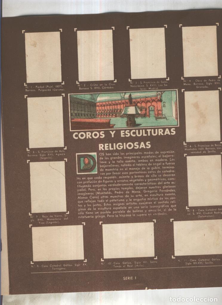 Colecionismo desportivo: Cromo Gallina Blanca segundo album: Coros y esculturas religiosas - Varios