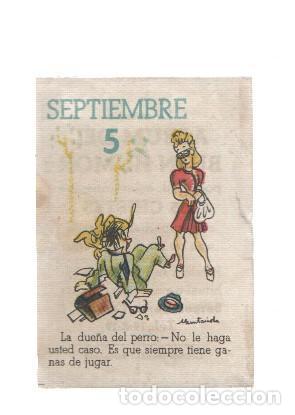 Sammelleidenschaft Sport: Cromo: album del buen humor de la firma Potax : 05 de septiembre, dibujo de Munta&ntilde;ola