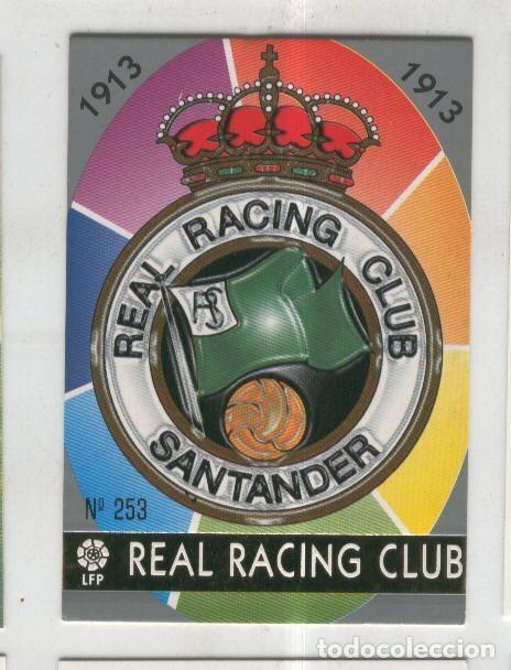 Coleccionismo deportivo: Cromo Liga 97/98: Real Racing Club numero 253: Escudo - Varios