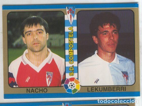 Collezionismo sportivo: Cromos: Futbol Total Liga 95: S.D.Compostela. numero 175: Nacho y Lekumberri - Varios