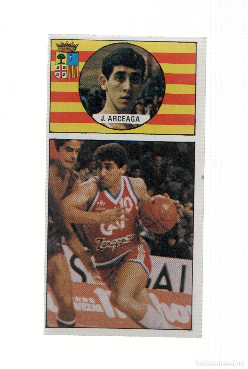 Colecionismo desportivo: Cromo: Baloncesto 1986-1987: numero 038: Jose Arceaga del Cai Zaragoza