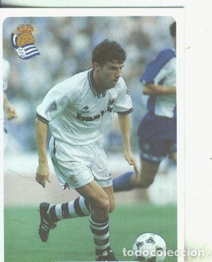 Colecionismo desportivo: Cromos: Las fichas de la liga 95/96-Real Sociedad: Luis Perez - Varios