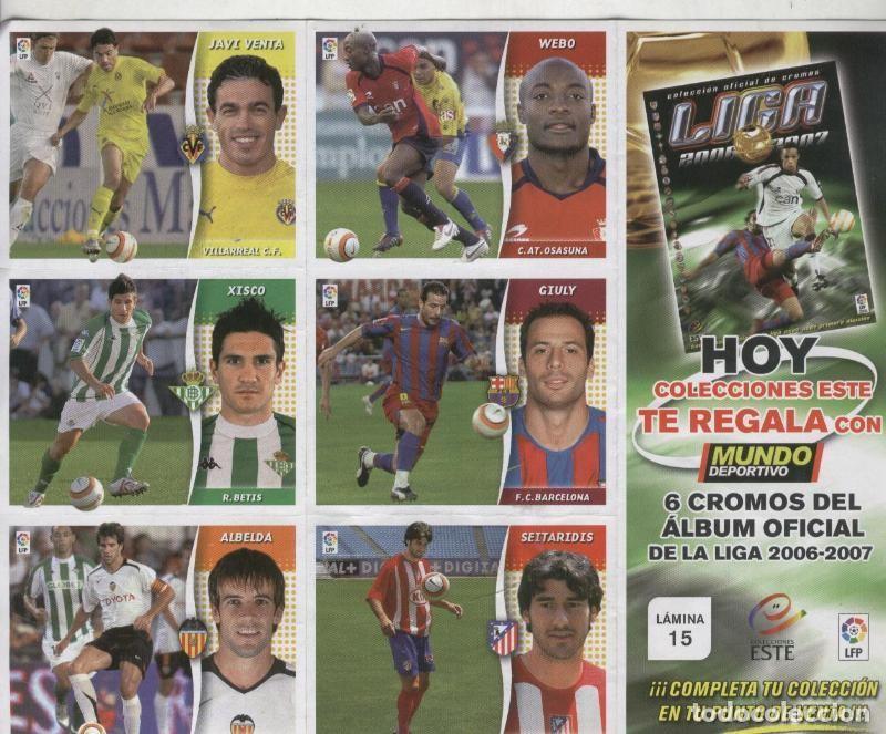 Colecionismo desportivo: Liga 2006-2007: lamina 15 - Varios