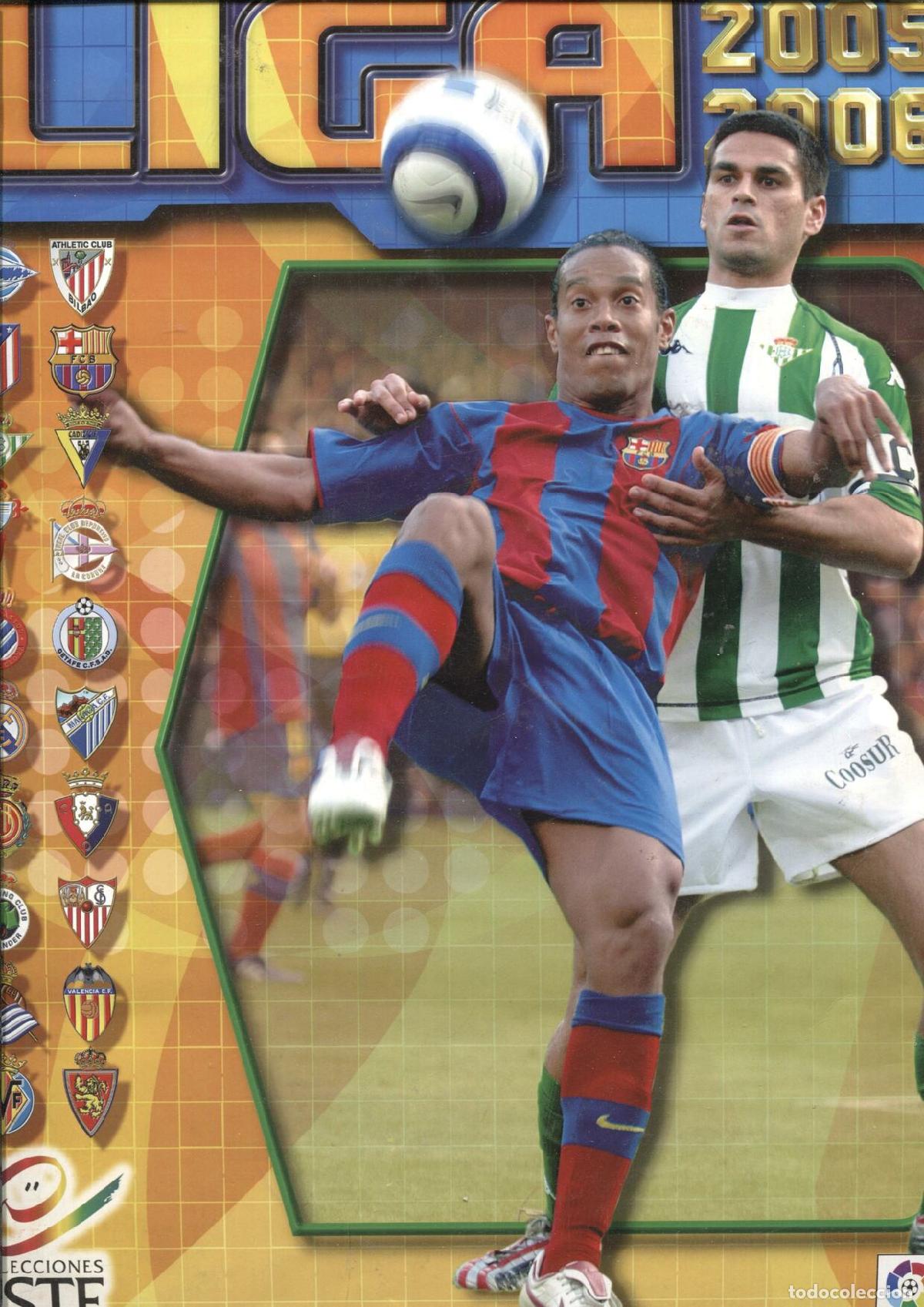 Coleccionismo deportivo: Album de cromos: Liga 2005/2006 (album incompleto, cello cubriendo union alguna pagina): Motta del B