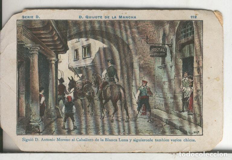 Coleccionismo deportivo: Chocolate Amatller cromo Don Quijote numero 112 - Varios