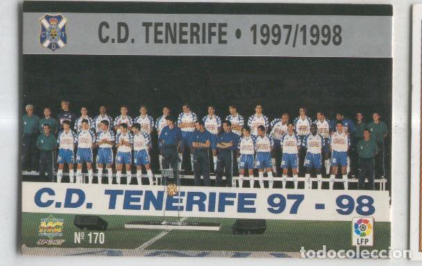 Colecionismo desportivo: Cromo Liga 97/98: C.D.Tenerife numero 170: Plantilla - Varios