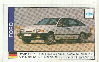 Sammelleidenschaft Sport: CROMO numero 063: FORD SCORPIO - Varios