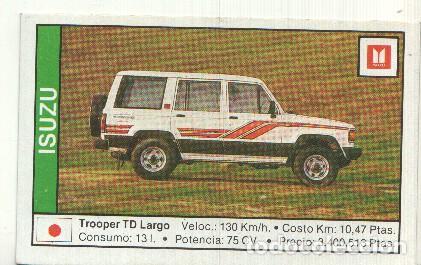 Sammelleidenschaft Sport: CROMO numero 069: ISUZU TROOPER TD LARGO - Varios