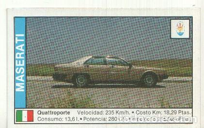 Sammelleidenschaft Sport: CROMO numero 088: MASERATI QUATTROPORTE - Varios