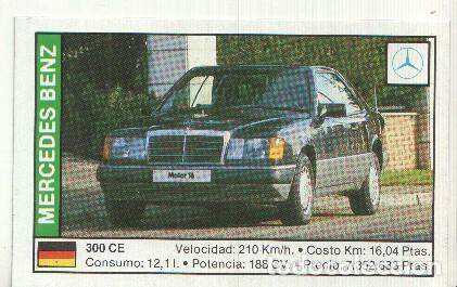 Sammelleidenschaft Sport: CROMO numero 095: MERCEDES 300 CE - Varios