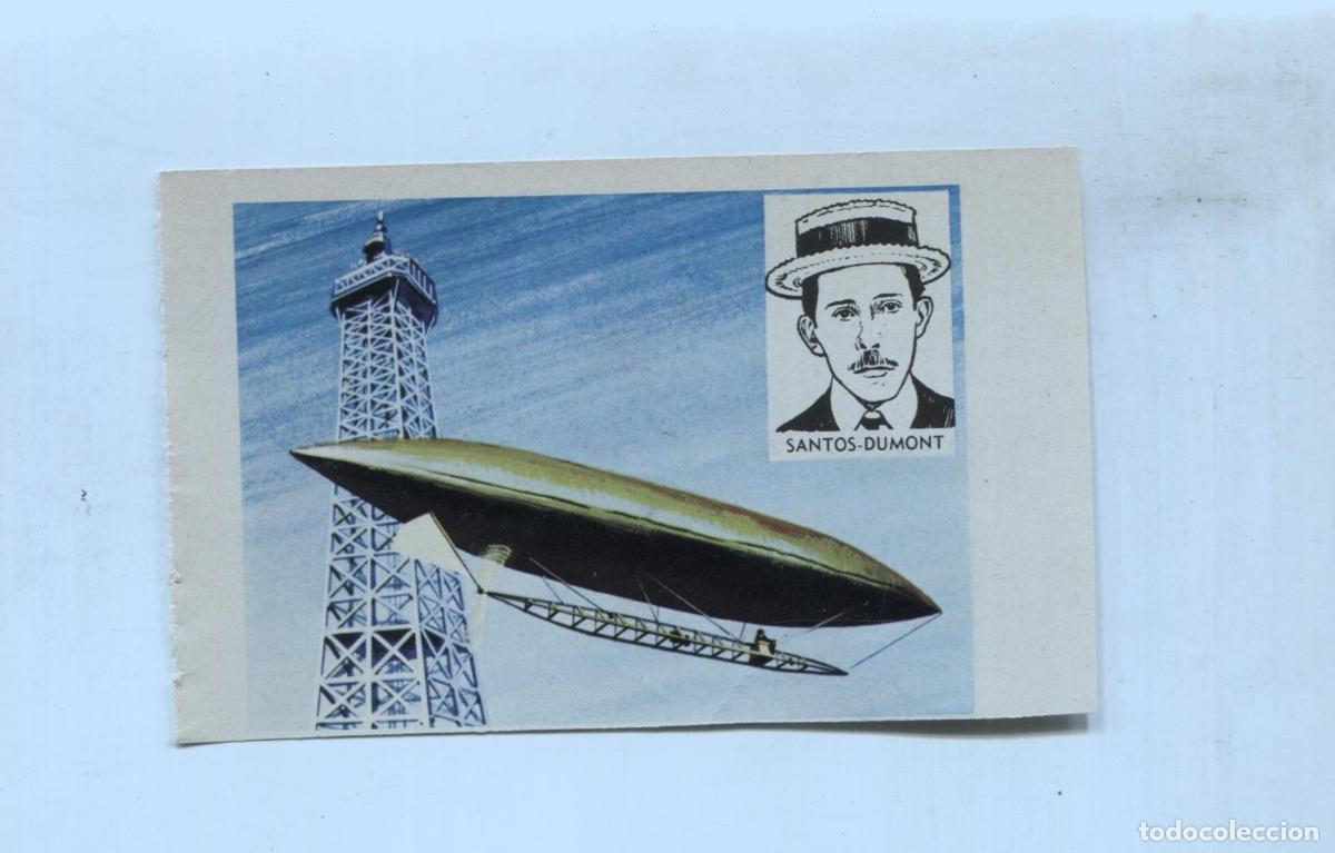 Coleccionismo deportivo: Cromo La Conquista del Cielo numero 034: Santos Dumont - Varios