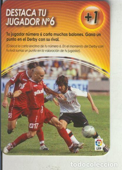 Colecionismo desportivo: Cromo: Derby Total 2004-2005: Medio tiempo: Destaca tu jugador numero 06 - Varios