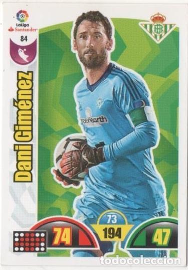 Coleccionismo deportivo: Cromo E00641: Album 2-Trading Car Game 2017-18, Dani Gim&eacute;nez: Real Betis Balonpie. Portero - LFP