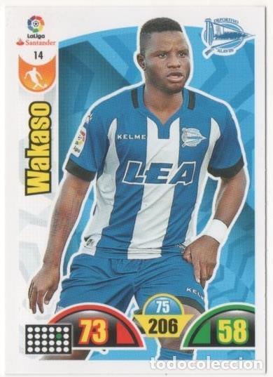 Collezionismo sportivo: Cromo E00591: Album 2-Trading Car Game 2017-18, Wakaso: Deportivo Alav&eacute;s. Medio - LFP