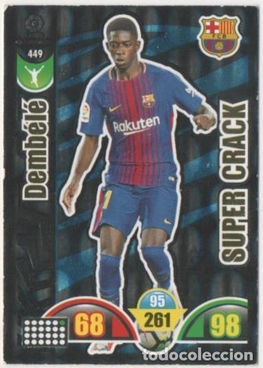 Collezionismo sportivo: Cromo E00902: Album 2-Trading Car Game 2017-18, Dembel&eacute;-SUPER CRACK: F.C.Barcelona. Delantero - LFP