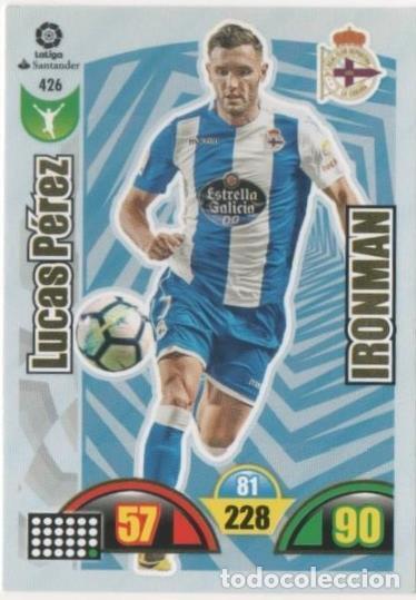 Collezionismo sportivo: Cromo E00891: Album 2-Trading Car Game 2017-18, Lucas P&eacute;rez-IRONMAN: R.C.D. La Coru&ntilde;a. Delantero - L