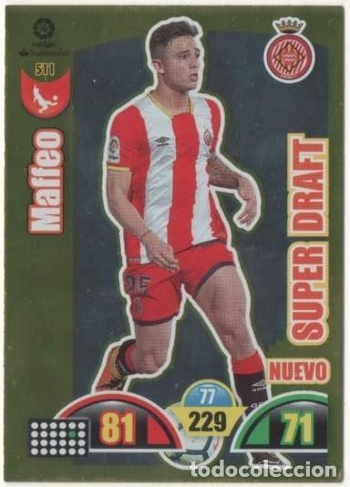 Collectionnisme sportif: Cromo E00951: Album 2-Trading Car Game 2017-18, Maffeo-SUPER DRAFT: Girona F.C. Defensa - LFP