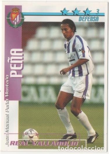 Colecionismo desportivo: Cromo E00185: Fichas de la Liga 2003, Pe&ntilde;a: Real Valladolid. Defensa - LFP