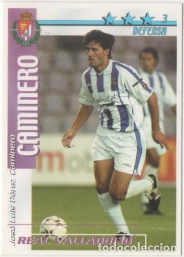 Colecionismo desportivo: Cromo E00190: Fichas de la Liga 2003, Caminero: Real Valladolid. Defensa - LFP