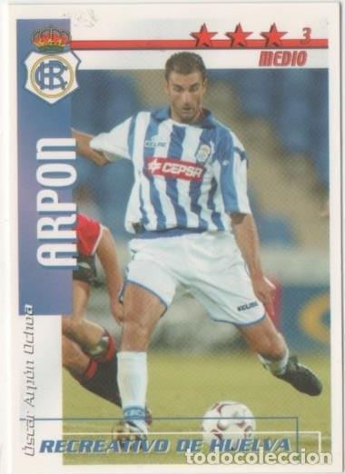 Collezionismo sportivo: Cromo E00223: Fichas de la Liga 2003, Arp&oacute;n: Recreativo de Huelva. Medio - LFP